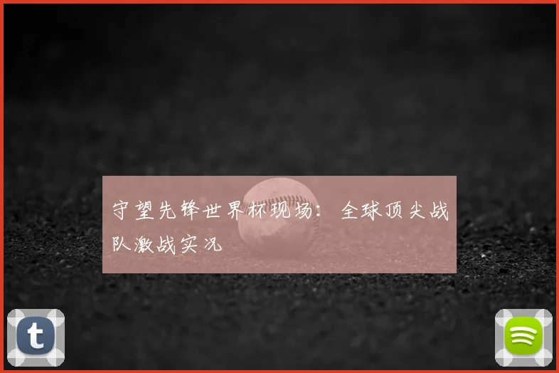守望先锋世界杯现场：全球顶尖战队激战实况